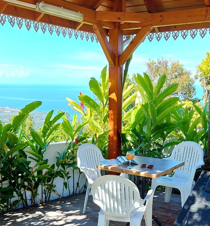 Belavue & Spa Prive, Avec Vue Panoramique Sur Mer, Jardin Creole Paysager, Jacuzzi Prive Bouillante Exterior foto